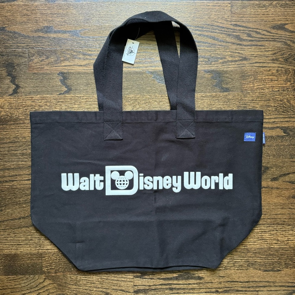 Walt Disney World Parks Spirit Jersey Canvas Tote Bag - Black | NWT